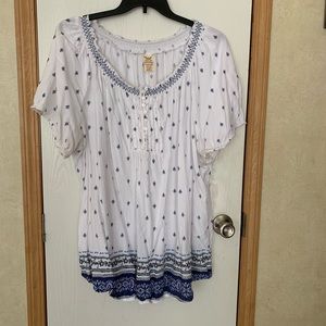 Faded Glory peasant top